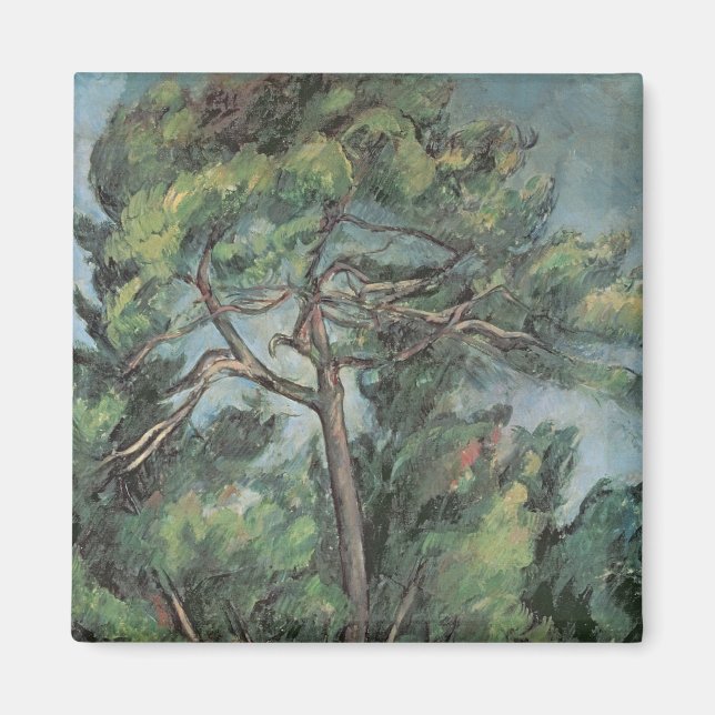 Imán Paul Cezanne | El pino grande, c.1889 (Frente)