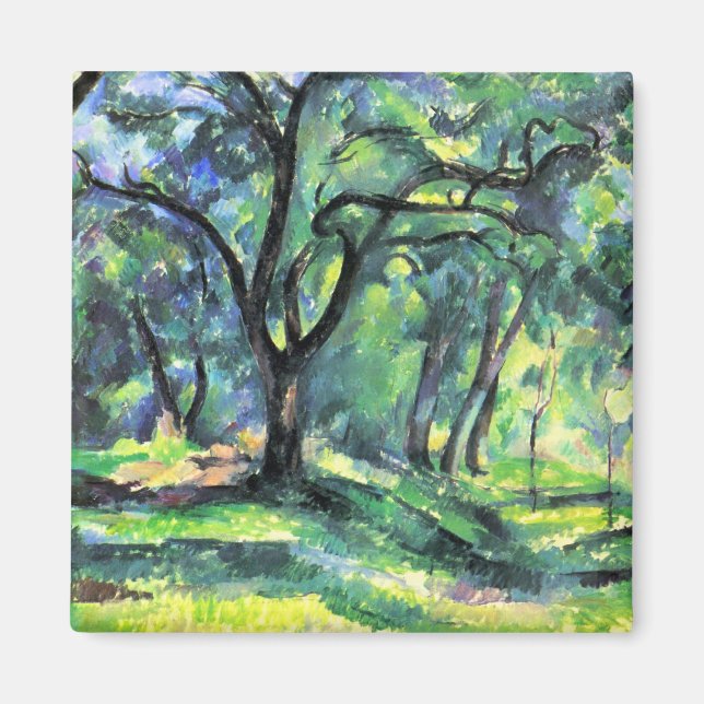 Imán Paul Cezanne - En los bosques (Frente)