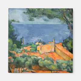 Imán Paul Cezanne - Estaque con techos rojos