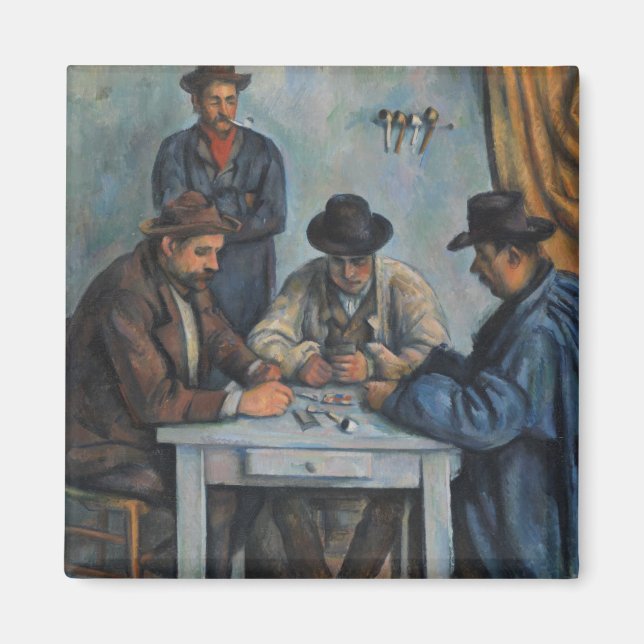Imán Paul Cezanne | Jugadores De Tarjetas (Frente)