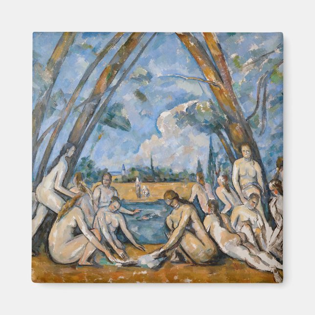 Imán Paul Cezanne - Los grandes bañistas (Frente)