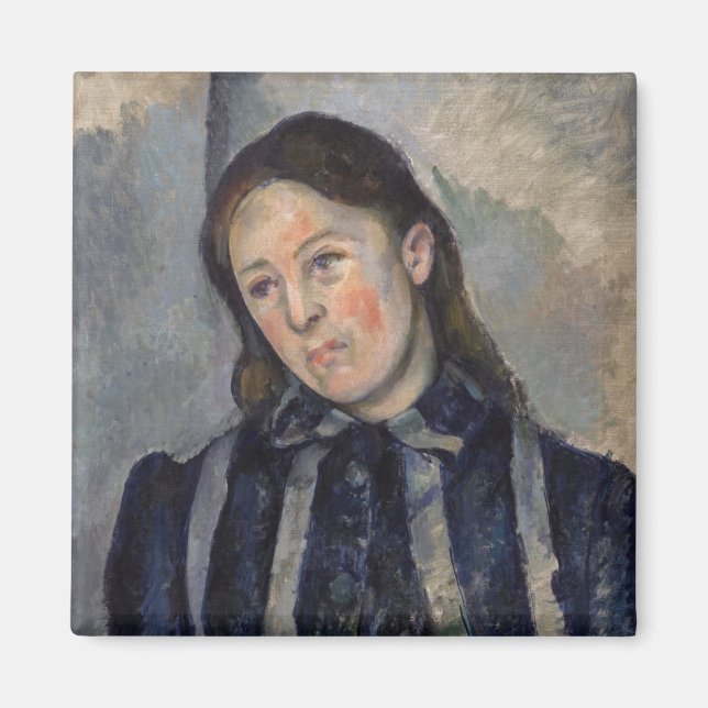 Imán Paul Cezanne - Madame Cezanne con el pelo suelto (Frente)