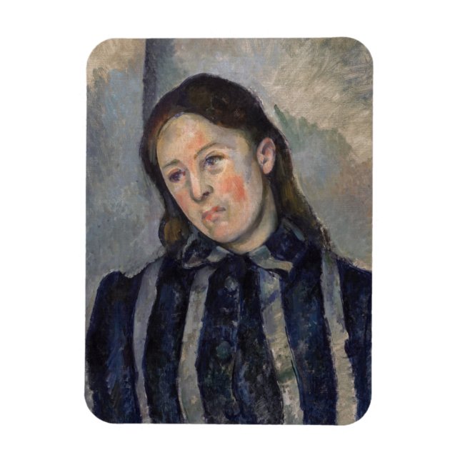 Imán Paul Cezanne - Madame Cezanne con el pelo suelto (Vertical)