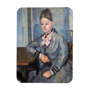 Imán Paul Cezanne - Madame Cezanne se inclina en una me