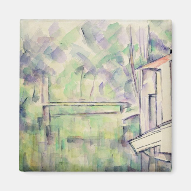 Imán Paul Cezanne | Molino en el río, 1900 (Frente)