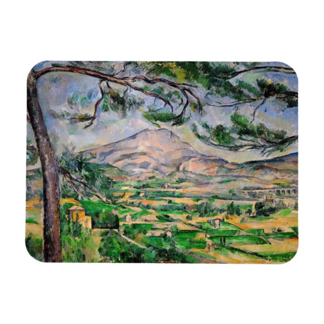 Imán Paul Cezanne - Mont Sainte-Victoire y Pino Grande (Horizontal)