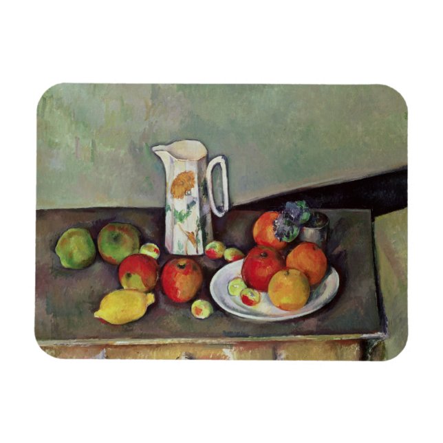 Imán Paul Cezanne | Paul Cezanne | Vida útil con leche (Horizontal)