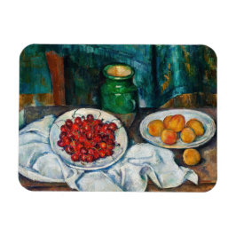 Imán Paul Cezanne - Todavía la vida con cerezas y guiso