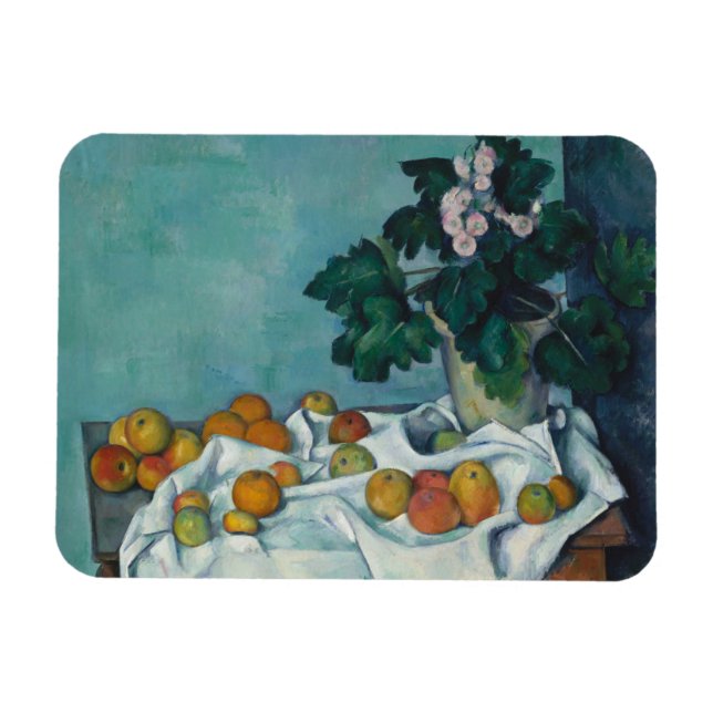 Imán Paul Cezanne | Vida residual con manzanas y una ol (Horizontal)