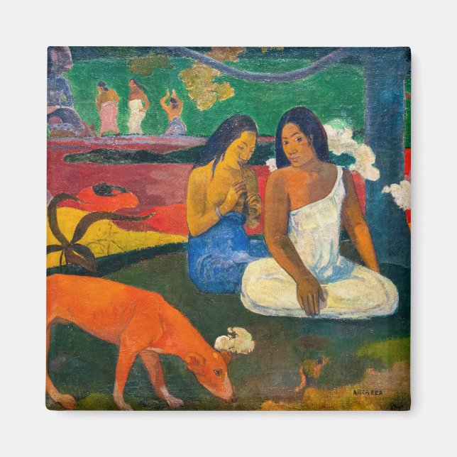 Imán Paul Gauguin - Arearea / El Perro Rojo (Frente)