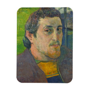 Imán Paul Gauguin Autoretrato dedicado a Carriere