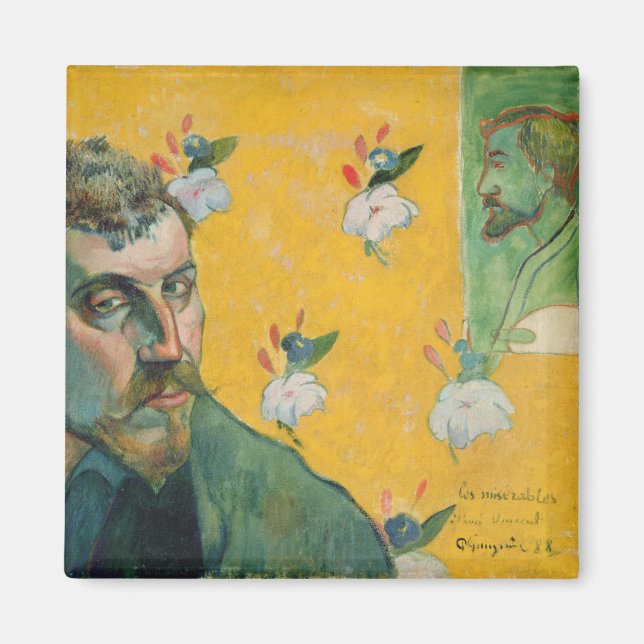 Imán Paul Gauguin | Autoretrato, Les Miserables,1888 (Frente)
