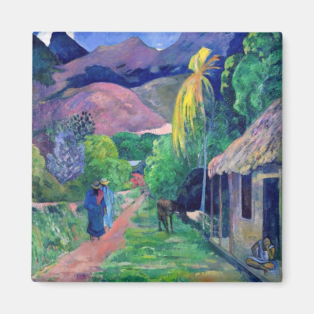 Imán Paul Gauguin - Calle en Tahití (Frente)