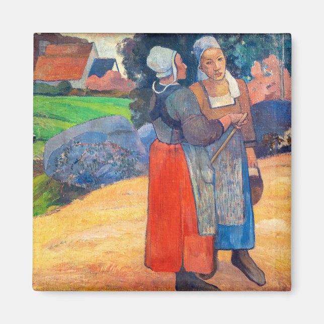 Imán Paul Gauguin - Campesinas bretonas (Frente)