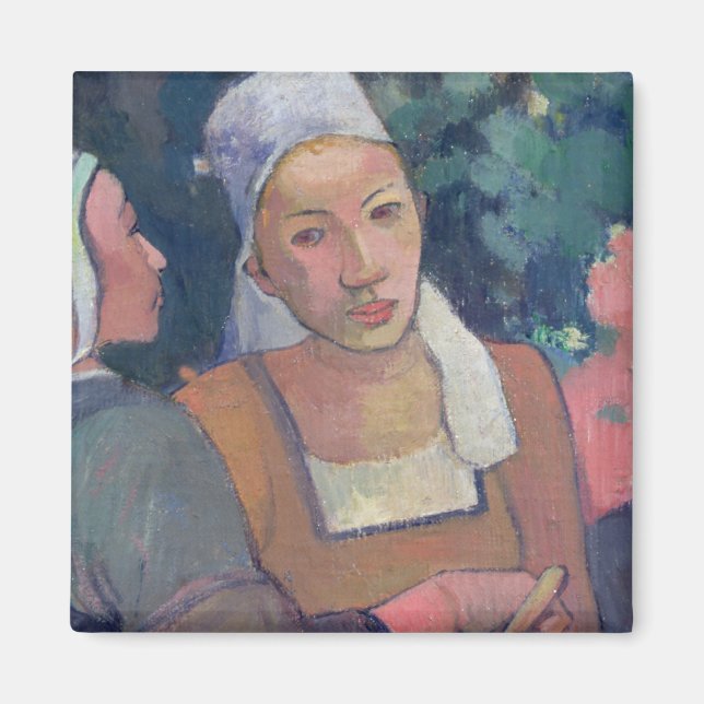 Imán Paul Gauguin | Campesinos bretones, 1894 (petróleo (Frente)