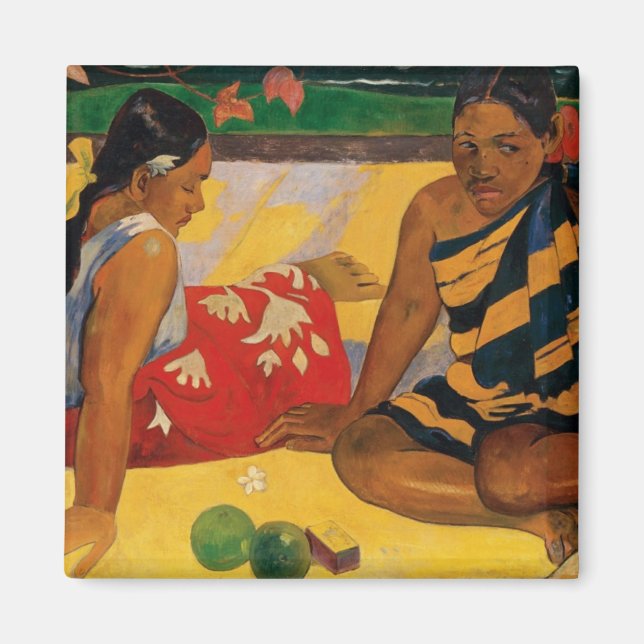 Imán Paul Gauguin Dos Mujeres De Tahiti Parau Api Vinta (Frente)