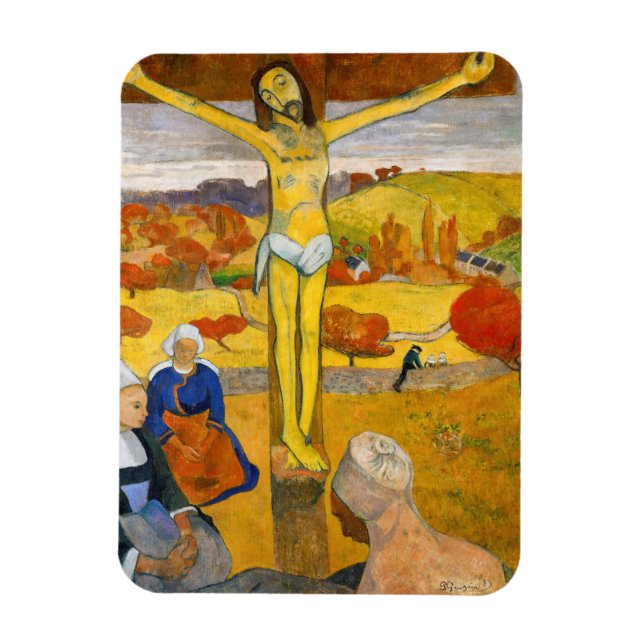 Imán Paul Gauguin - El Cristo amarillo (Vertical)