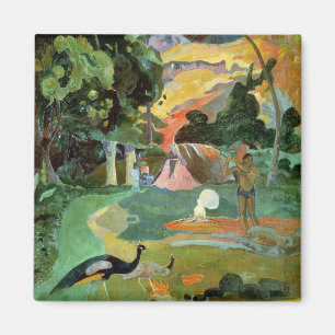 Imán Paul Gauguin el   Matamoe o, paisaje con los pavos