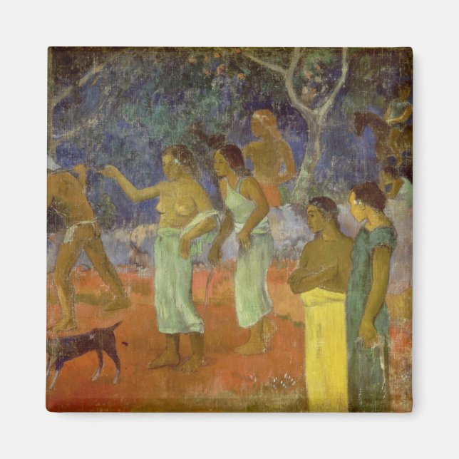 Imán Paul Gauguin | Escena de Tahitiana Life, 1896 (Frente)