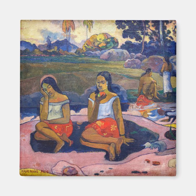 Imán Paul Gauguin - Fuente Sagrada, Dulces Sueños (Frente)