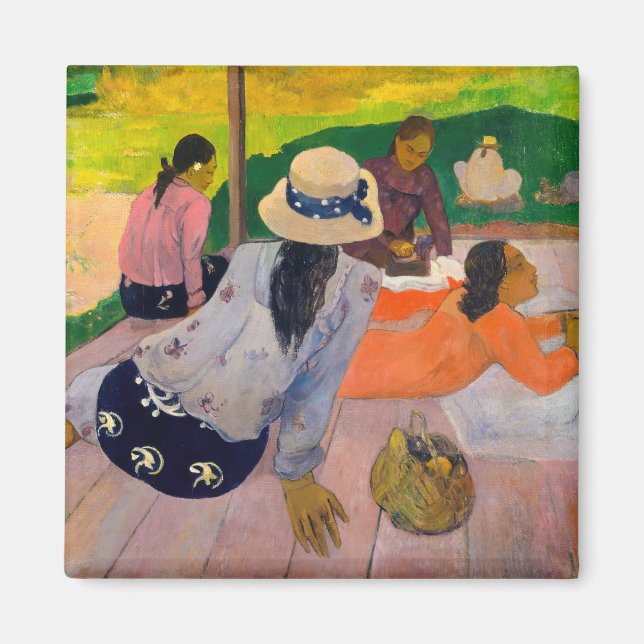 Imán Paul Gauguin - La siesta (Frente)