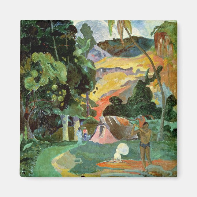 Imán Paul Gauguin | Matamoe o Paisaje con pavos reales (Frente)