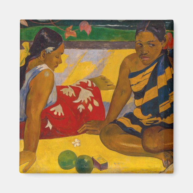 Imán Paul Gauguin - Mujeres Tahitianas / Parau Api (Frente)