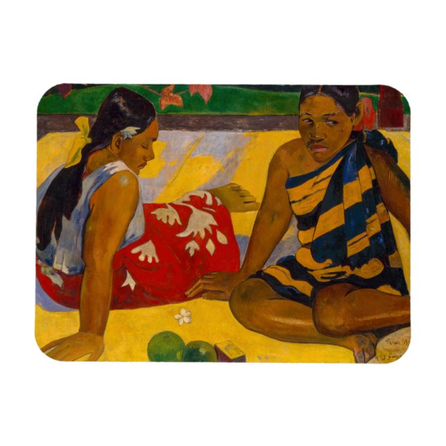 Imán Paul Gauguin - Mujeres Tahitianas / Parau Api (Horizontal)
