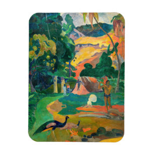 Imán Paul Gauguin - Paisaje con Peacocks / Matamoe