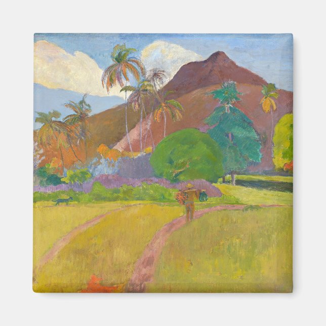 Imán Paul Gauguin - Paisaje Tahitiano (Frente)
