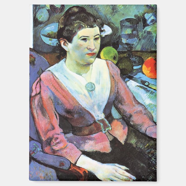 Imán Paul Gauguin - Retrato de mujer (Anverso)