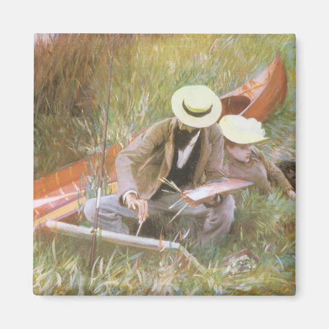 Imán Paul Helleu Esbozando con su esposa por JS Sargent (Frente)