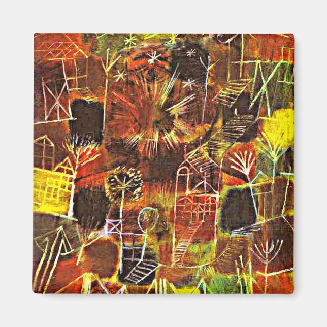 Imán Paul Klee, composición cósmica, (Frente)