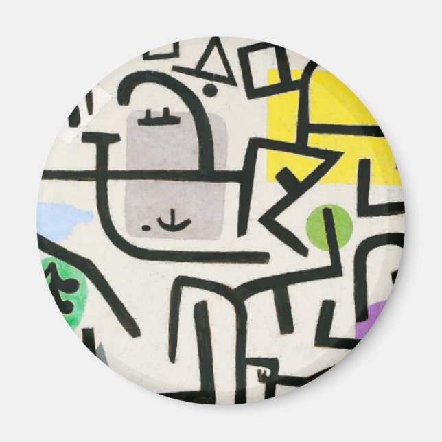 Imán Paul Klee Rich Harbor Abstrae Expressionismo (Frente)