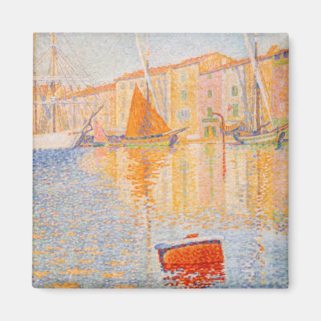 Imán Paul Signac - La boya roja, Saint-Tropez (Frente)