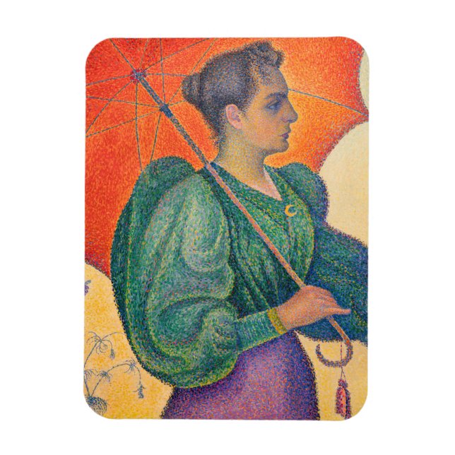 Imán Paul Signac - Mujer con parasol (Vertical)