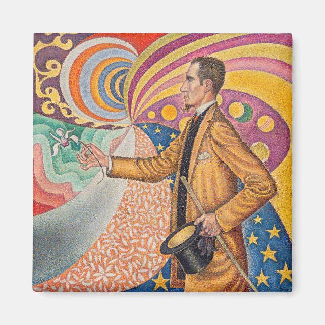 Imán Paul Signac - Retrato de M Felix Feneon, Opus 217 (Frente)