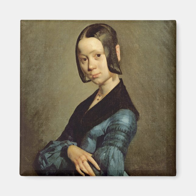 Imán Pauline Ono en azul, 1841-42 (Frente)