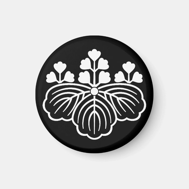 Imán paulownia sombría con 5-3 floraciones (Frente)