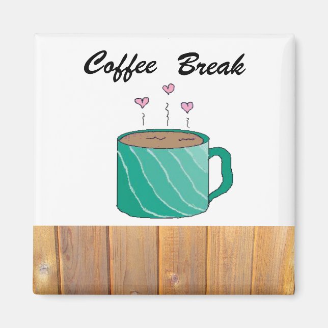 Imán Pausa para el Café (Frente)