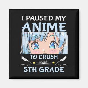 Imán Pausar Mi Anime Para Aplastar Al Niño Chica De 5º 
