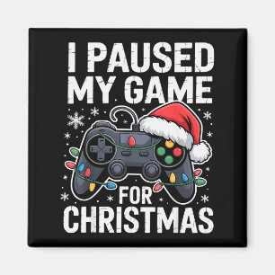Imán Pausé mi juego para Navidad Video Jugador Navidad