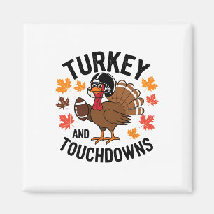 Imán Pavo de Acción de Gracias y touchdowns jugador de