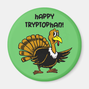 Imán Pavo divertido del día de fiesta