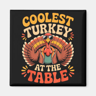 Imán Pavo Más Genial En La Mesa Divertido Outfit De Acc
