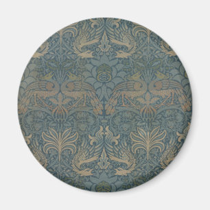 Imán Pavo real y dragón por William Morris