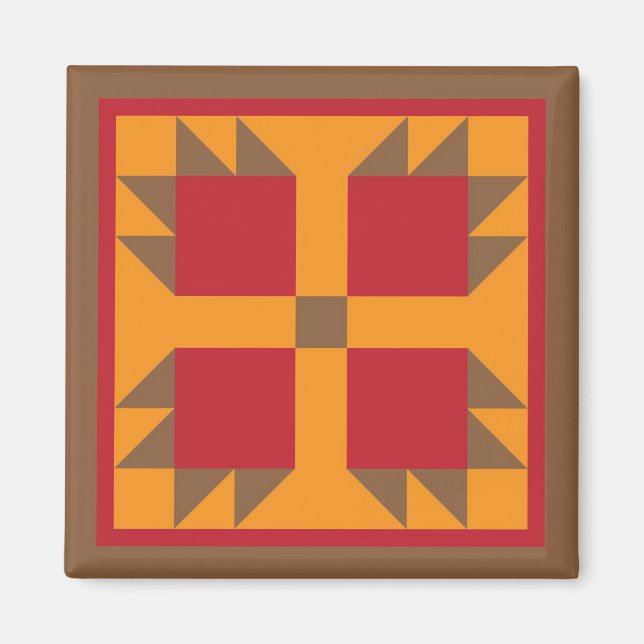 Imán - Paw del oso (colores de caída) (Frente)