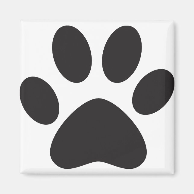Imán Paw Print Dog Cat Animal Mascota Fopy Puppy (Frente)