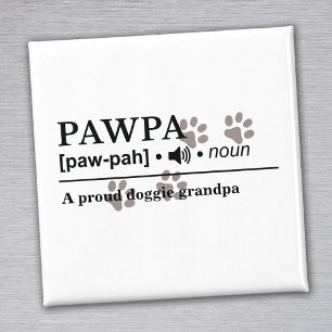 Imán Pawpa Personalizada Perro Lover