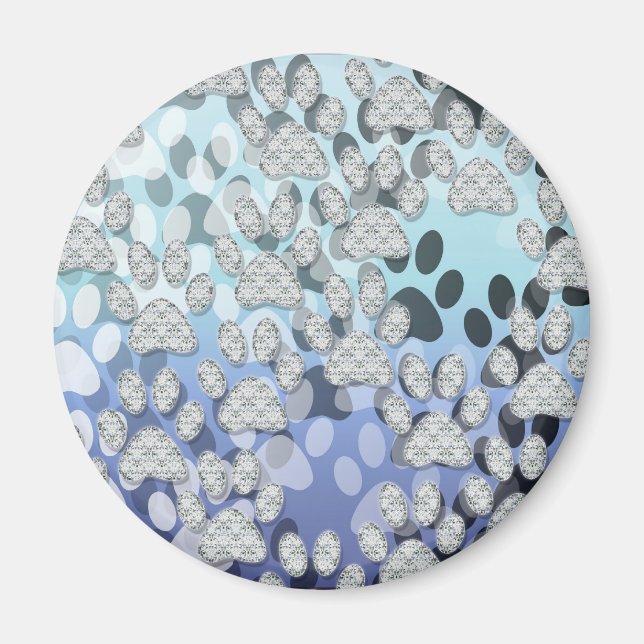 Imán PAWS brillantes 1 (Frente)